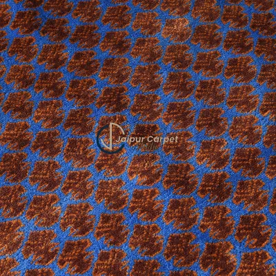 Cobalt Vine – Hand-Knotted Pure Wool Rug
