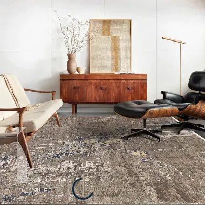 Desert Mirage – Abstract Wool Handwoven Rug