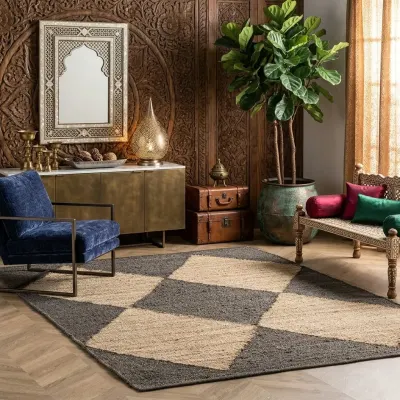 Grey Handmade Flatweave Rug | Custom Size Durrie